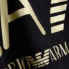 EA7 Hoodie Logo Series in cotton with ribbed details